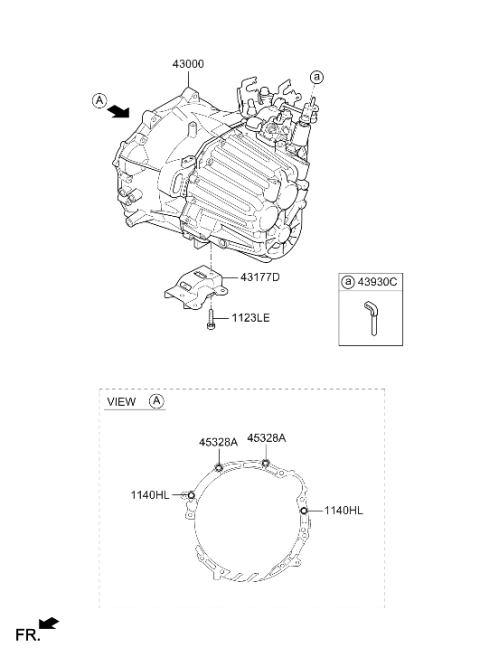 2026 Hyundai Elantra N Bracket-Roll Rod SUPT Diagram for 43176-2N000