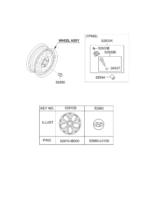 2022 Hyundai Elantra N VALVE-TPMS Diagram for 52940-L8200