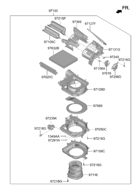 2023 Hyundai Elantra N Heater System-Heater & Blower Diagram 2