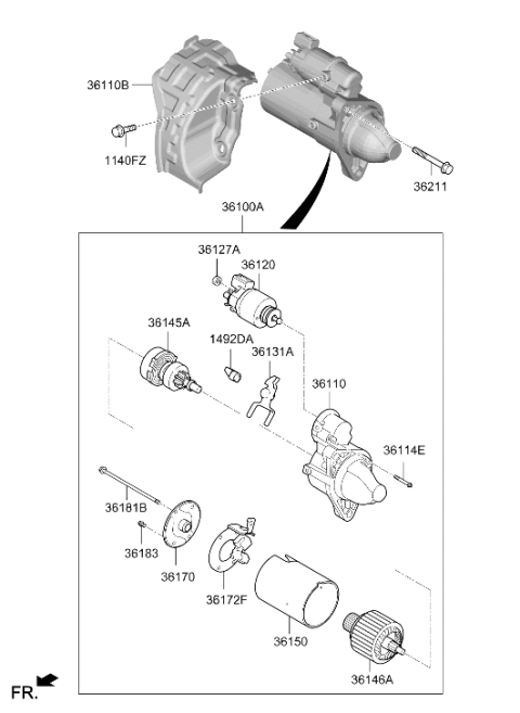 2024 Hyundai Genesis G90 Starter Diagram 2