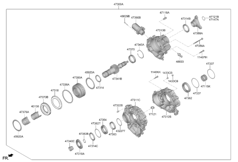 2024 Hyundai Genesis G90 Transfer Assy Diagram 3