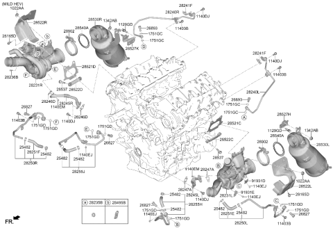 2025 Hyundai Genesis G90 BOLT-EYE Diagram for 28243-3N000