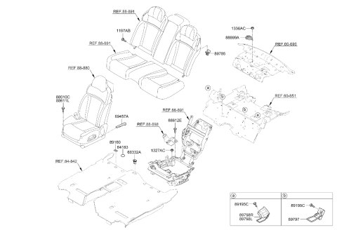 2024 Hyundai Genesis G90 Bolt Diagram for 88550-C1000