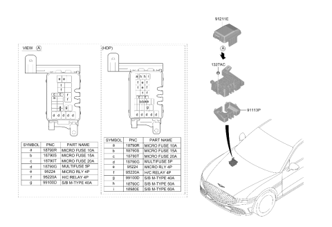 2024 Hyundai Genesis G90 Front Wiring Diagram 3