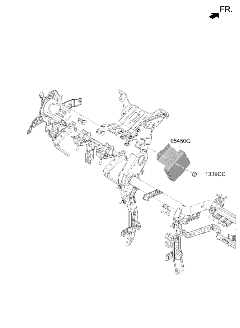 2025 Hyundai Genesis G90 Steering Column & Shaft Diagram 2