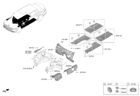 2025 Hyundai Genesis G90 Isolation Pad & Plug Diagram 2