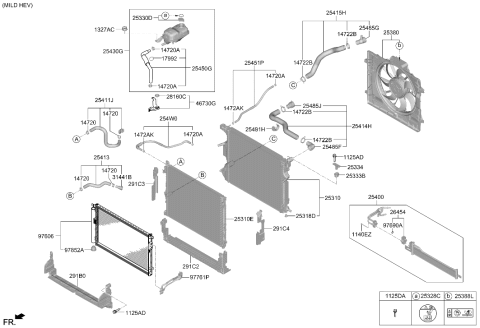 2024 Hyundai Genesis G90 Engine Cooling System Diagram 2