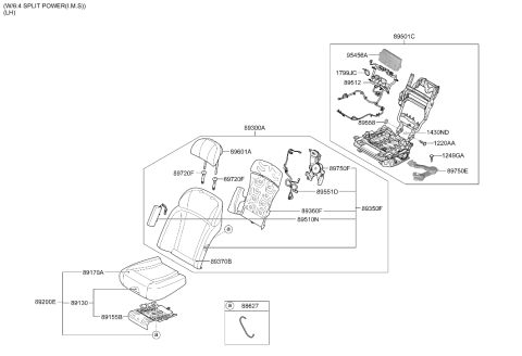 2024 Hyundai Genesis G90 2nd Seat Diagram 2