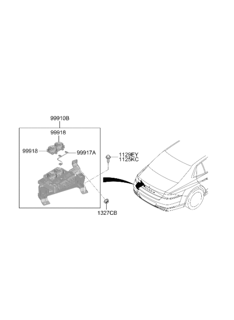 2024 Hyundai Genesis G90 Relay & Module Diagram 3