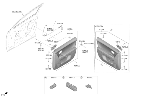 2024 Hyundai Ioniq 5 SPEAKER ASSY-TWEETER,LH Diagram for 96310-GI300