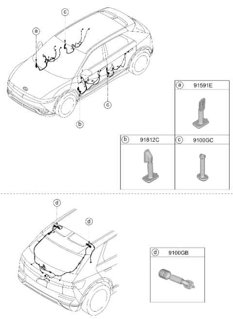 2024 Hyundai Ioniq 5 Korean made Floor Wiring Diagram 2