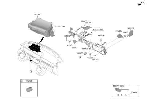 2022 Hyundai Ioniq 5 Fob-Smart Key Diagram for 95440-GI021