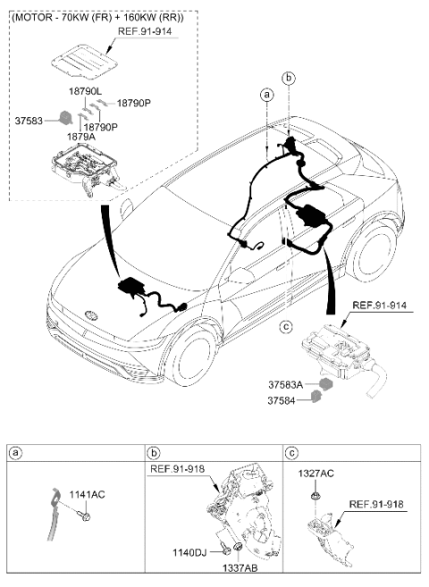 2024 Hyundai Ioniq 5 Korean made Door Wiring Diagram 2