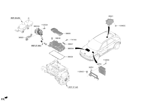 2022 Hyundai Ioniq 5 EWP ASSY Diagram for 36910-0EKM0