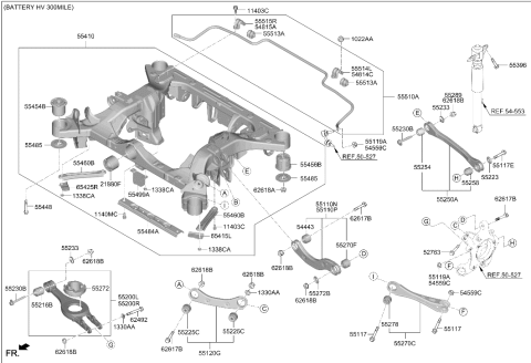 2024 Hyundai Ioniq 5 Korean made Rear Suspension Control Arm Diagram 2