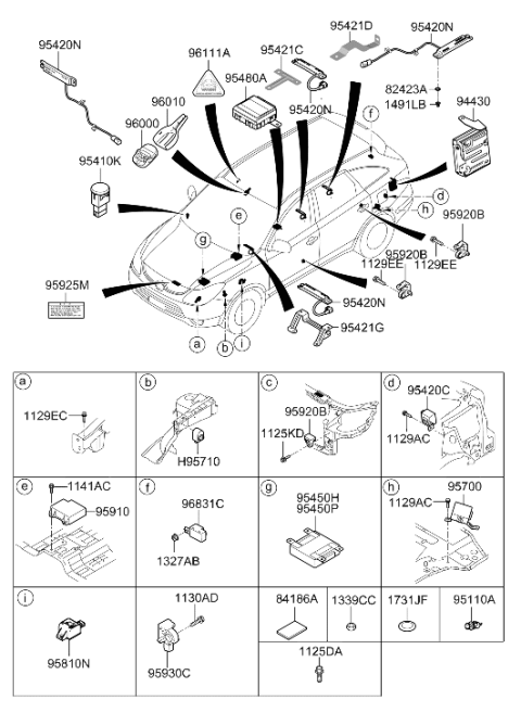 2009 Hyundai Veracruz Bolt Diagram for 11293-06253