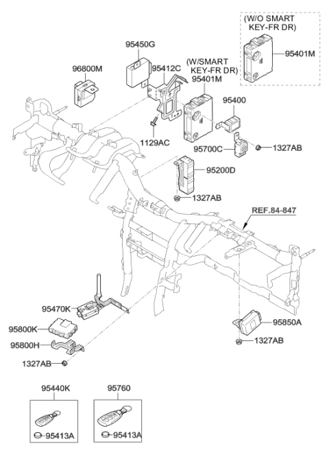 2010 Hyundai Veracruz Relay & Module Diagram 2
