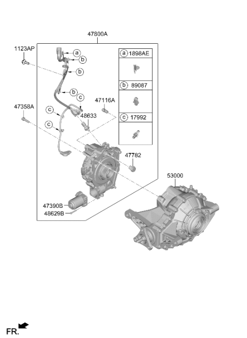 2025 Hyundai Genesis G80 Rear Differential Carrier Diagram 2
