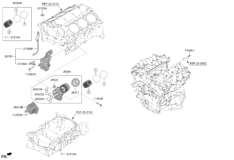 2026 Hyundai Genesis G80 SERVICE KIT-OIL FILTER Diagram for 26320-3N000