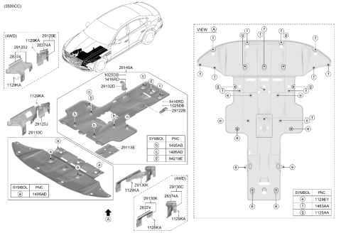 2025 Hyundai Genesis G80 Under Cover Diagram 2