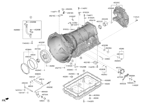 2025 Hyundai Genesis G80 Auto Transmission Case Diagram 3