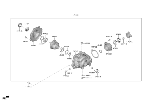 2025 Hyundai Genesis G80 Transfer Assy Diagram 4