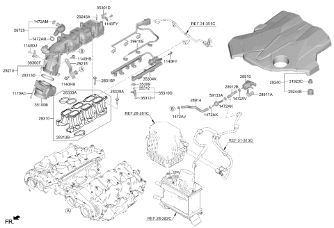 2025 Hyundai Genesis G80 Intake Manifold Diagram 2