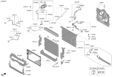 2025 Hyundai Genesis G80 Engine Cooling System Diagram 2