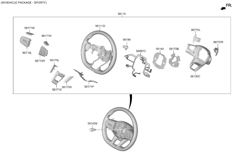 2025 Hyundai Genesis G80 Steering Wheel Diagram 2