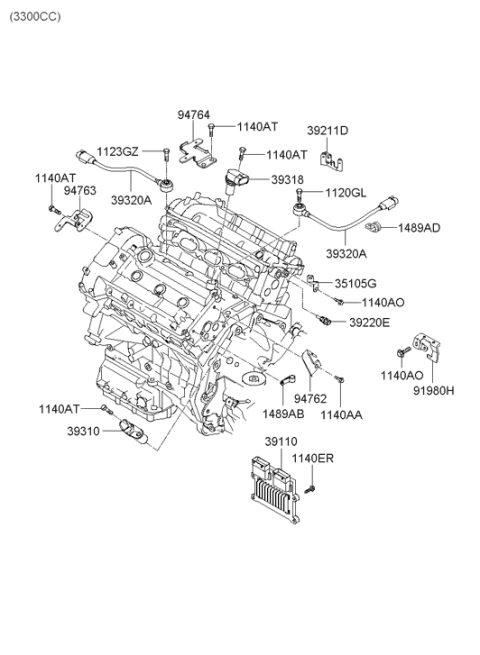 2005 Hyundai Sonata New Body Style (US) Electronic Control Diagram 2