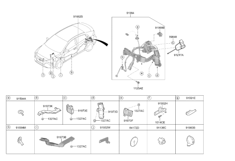 2021 Hyundai Ioniq Nut Diagram for 59739-G7100