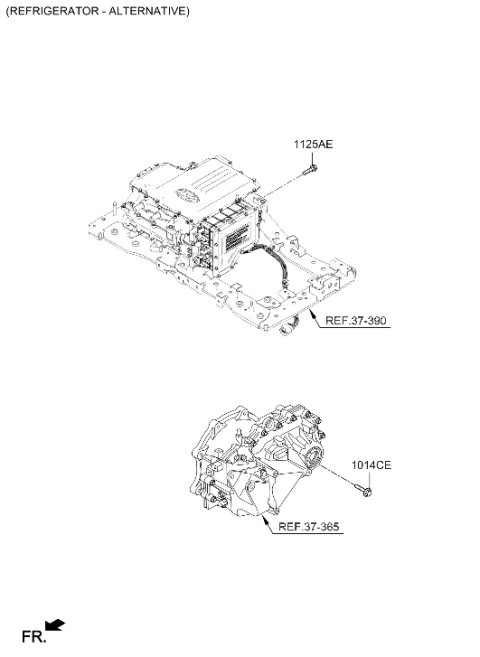 2021 Hyundai Ioniq Electric Cooling System Diagram 3