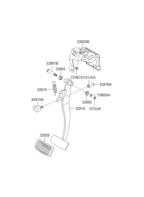 2007 Hyundai Azera Accelerator Pedal Diagram 2