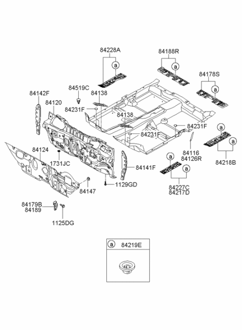 2006 Hyundai Azera Produced After OCT.31.2006 Isolation Pad & Plug Diagram 2