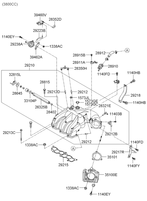 2007 Hyundai Azera Intake Manifold Diagram 2