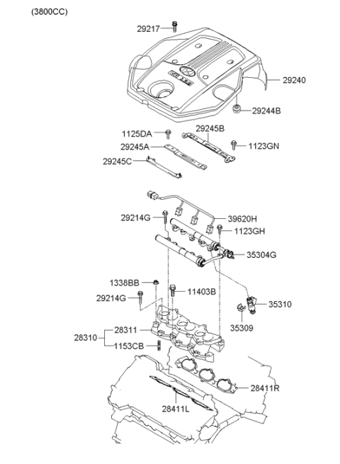 2007 Hyundai Azera Intake Manifold Diagram 3