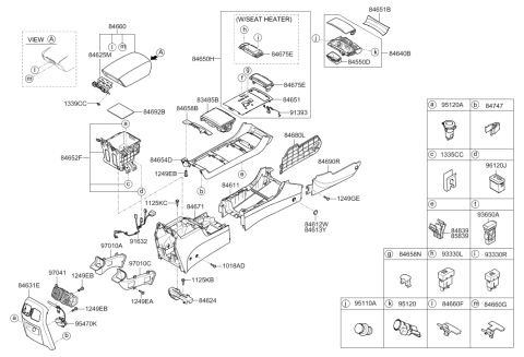 2006 Hyundai Azera Spring Nut Diagram for 13355-04016