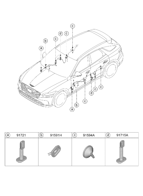 2026 Hyundai Genesis Electrified GV70 Floor Wiring Diagram 3