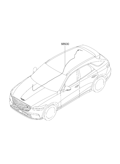 2024 Hyundai Genesis Electrified GV70 Floor Wiring Diagram 2