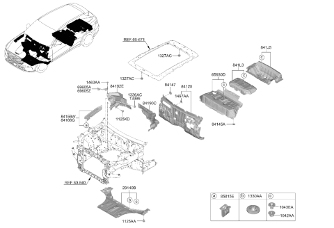 2024 Hyundai Genesis Electrified GV70 Isolation Pad & Plug Diagram 2