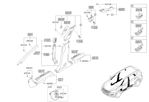 2013 Hyundai Santa Fe Bolt-Washer Assembly Diagram for 10144-06201