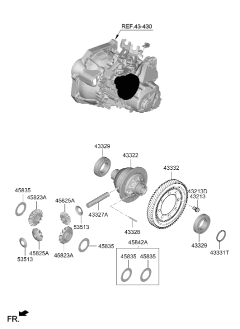 2025 Hyundai Venue Transaxle Gear-Manual Diagram 2