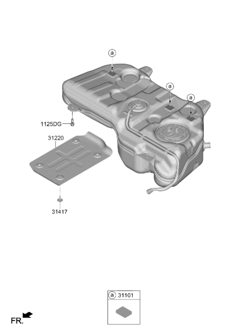 2025 Hyundai Tucson US Alabama made Fuel System Diagram 2