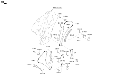 2025 Hyundai Genesis G70 Camshaft & Valve Diagram 2