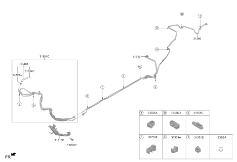 2024 Hyundai Genesis G70 Fuel Line Diagram 3