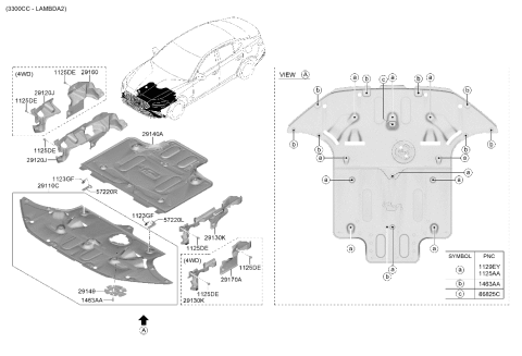 2024 Hyundai Genesis G70 Under Cover Diagram 2