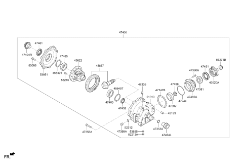 2025 Hyundai Genesis G70 Transfer Assy Diagram 4