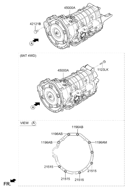 2024 Hyundai Genesis G70 Transaxle Assy-Auto Diagram 2
