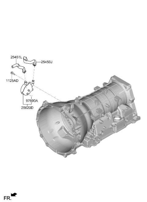 2024 Hyundai Genesis G70 Auto Transmission Case Diagram 2