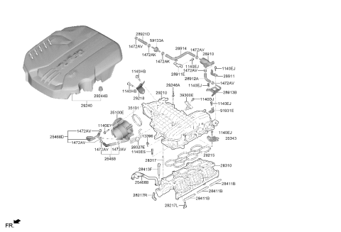 2026 Hyundai Genesis G70 Intake Manifold Diagram 2